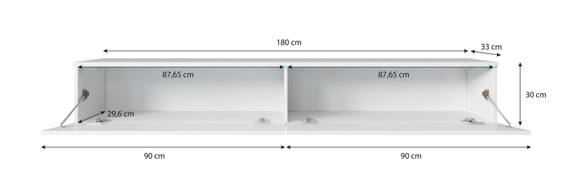 Szafka RTV Lowboard D 180cm SAN SEBASTIAN