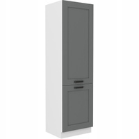 Szafka kuchenna słupek LUNA 60 LO-210 2F DUST GREY / BIAŁY MAT