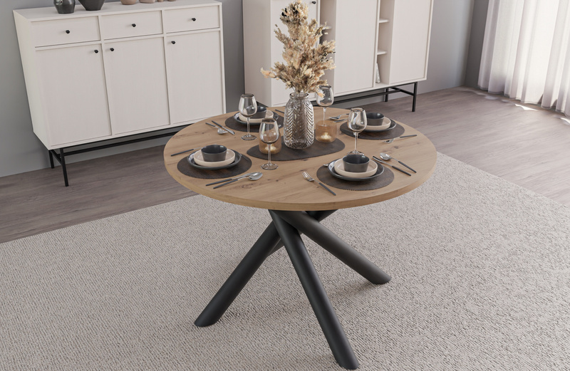 Stół OSLO 110cm Dąb Artisan