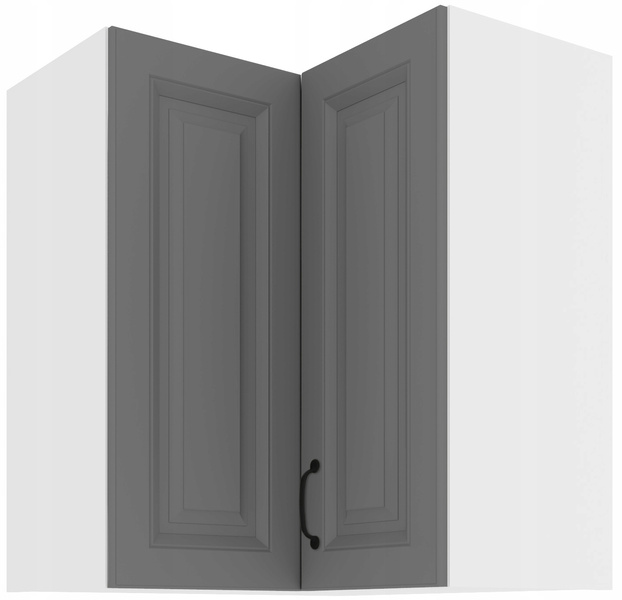 Szafa kuchenna górna narożna STILO 60x60 GN-72 (90°) 2F DUSTGREY/BIAŁY MAT