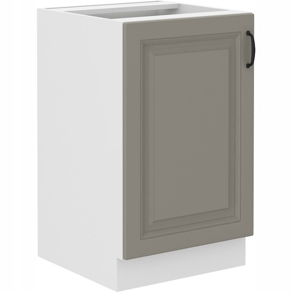 Szafka kuchenna dolna STILO 50 D ZL 1F BB CLAYGREY/BIAŁY MAT
