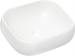Umywalka nablatowa NIKA 45cm Biały Mat