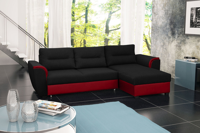 Narożnik z funkcją spania TOMEK 250 cm, Rozkładany, Rogówka