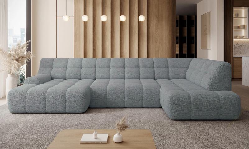 Nowoczesny Narożnik COCOON XL 366 cm, Elektryczny wysuw siedziska
