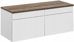 Zestaw meblowy 120cm z blatem, Meble łazienkowe ICONIC Biały