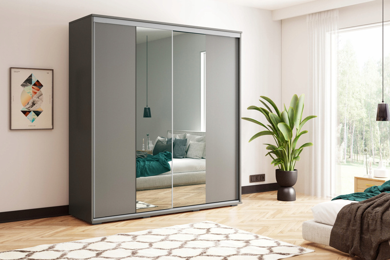 Szafa przesuwna A3 175 / 215 / 62 lustro, różne kolory i rozmiary