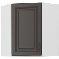 Szafa kuchenna górna narożna STILO 60x60 GN-72 (45°) 1F GRAFIT MAT/BIAŁY