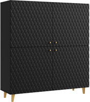 Komoda PHUKET 120x120 Czarny Grafit Romby