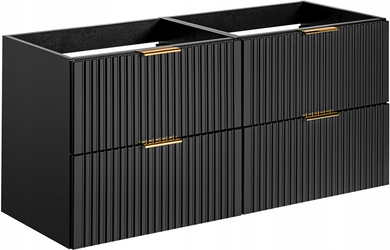 Zestaw szafek 120cm, Meble łazienkowe ADEL CZARNY