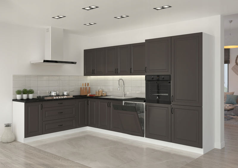 Front do zmywarki STILO ZM 570x446 GRAFIT MAT/BIAŁY MAT