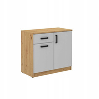 Komoda biurowa MALTA 820 2F1S Jasny Szary / Dąb Artisan