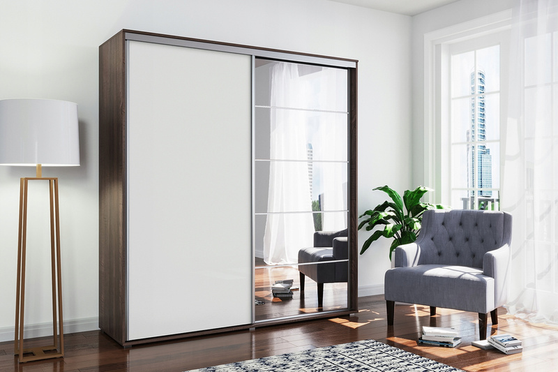 Szafa przesuwna A21 100 / 245 / 62 lustro, różne kolory i rozmiary