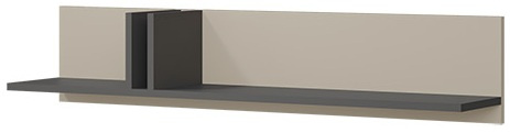 Półka ALSY 15 110cm, Meble Pokojowe ALSY Antracyt / Aloes