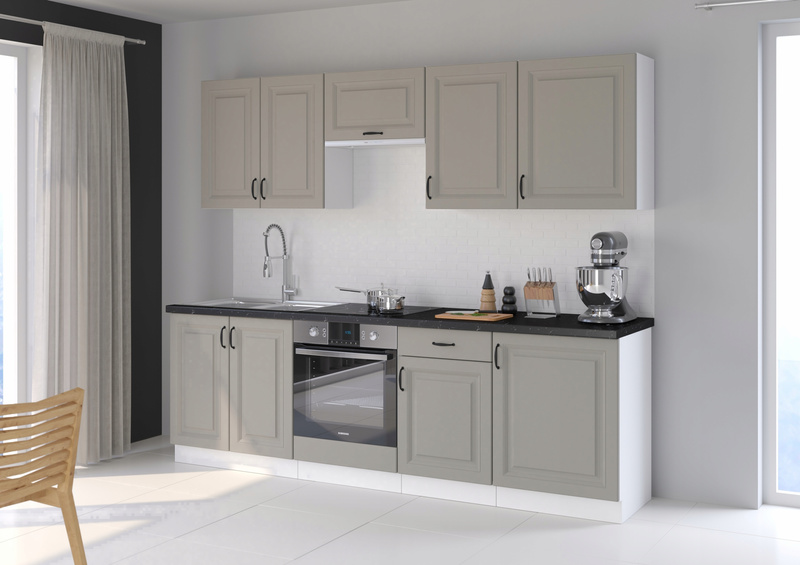 Szafka kuchenna górna narożna STILO 60x60 GN-90 (90°) 2F CLAYGREY/BIAŁY MAT