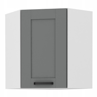 Szafka kuchenna górna narożna LUNA 60x60 GN-72 (45°) 1F DUST GREY/BIAŁY MAT