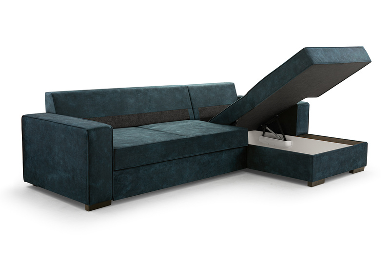 Narożnik z funkcją spania LUPI 265 cm, Rozkładany, Pojemnik