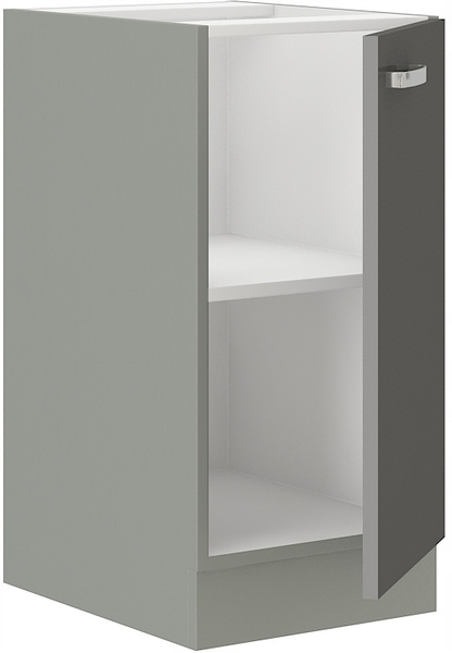 Szafka kuchenna dolna GREY 40 D 1F BB SZARY POŁYSK / SZARY PLATYNOWY