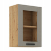 Meble kuchenne zestaw LUNA CLAY GREY / DĄB ARTISAN kuchnia szafki 260cm
