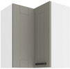 Szafka kuchenna górna narożna LUNA 60x60 GN-72 2F (90°) CLAY GREY/BIAŁY MAT