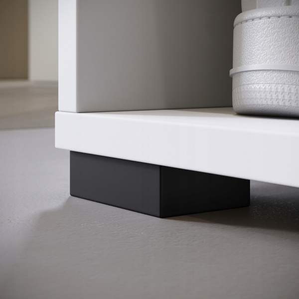 Garderoba DINO, lustro, wieszak BIAŁA