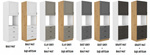 Szafka kuchenna STILO 60 DPS-210 3S 1F DUSTGREY/BIAŁY MAT