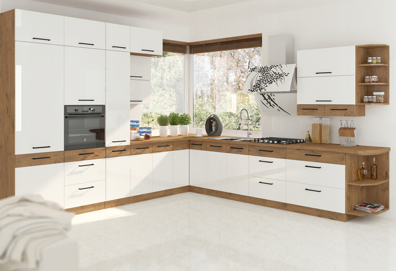 Front do zmywarki VIGO ZM 570 x 446 DARK WOOD / DĄB LANCELOT