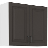 Szafka kuchenna górna STILO 80 G-72 2F GRAFIT MAT/BIAŁY MAT