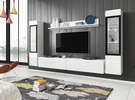 Witryna VERA HIGHBOARD 120 Biały / Biały Połysk
