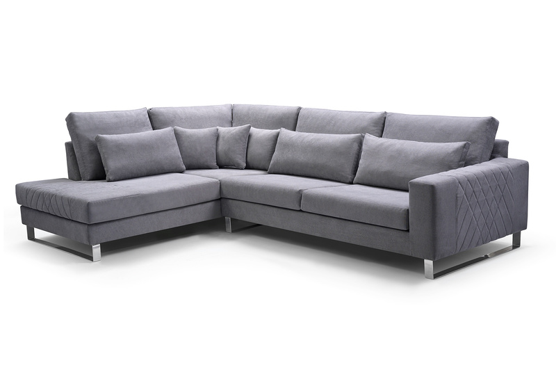 Duży Nowoczesny Narożnik do salonu CORNET 314 cm, Rogówka