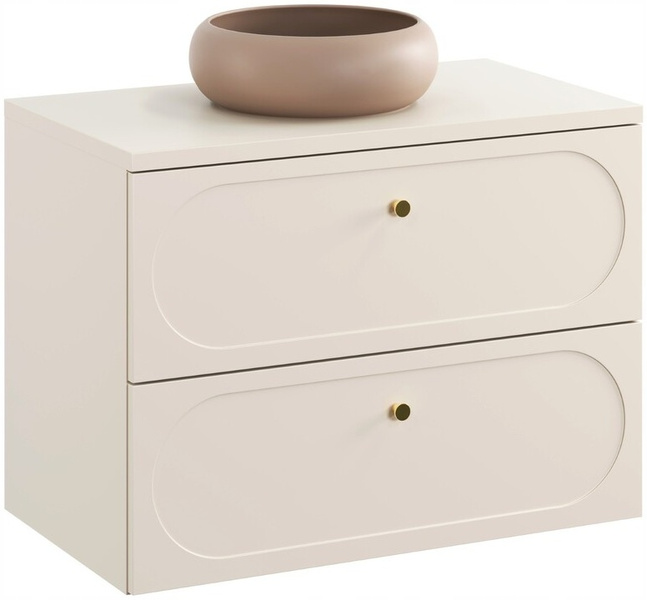 Blat łazienkowy 80cm, Meble łazienkowe Beż Piaskowy