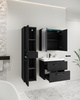 Meble łazienkowe Canada 01 CZARNY GRAFIT FALA MDF