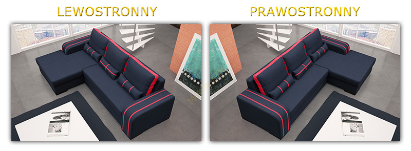 Narożnik z funkcją spania VIPER 283 cm, Rozkładany, Pojemnik, Rogówka