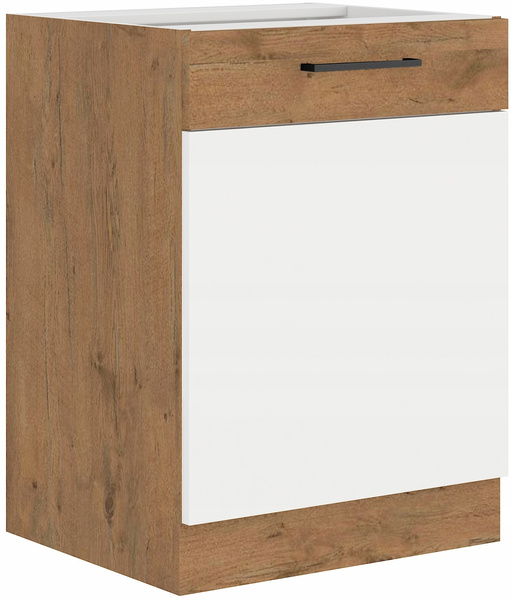 Szafka kuchenna dolna VIGO 60 D 1F BB DARK WOOD / DĄB LANCELOT