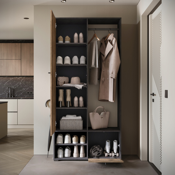 Garderoba DINO, lustro, wieszak MATERA / KASTANIEN BRESLAU