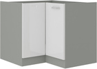Szafka kuchenna dolna BIANCA 90x90 DN 2F BB BIAŁY POŁYSK/SZARY PLATYNOWY