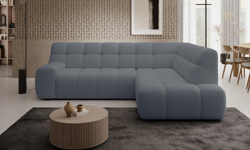 Nowoczesny Narożnik COCOON L 267 cm, Elektryczny wysuw siedziska
