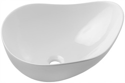 Umywalka nablatowa CLOUD 51cm Biały Połysk