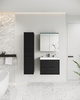 Meble łazienkowe Canada 01 CZARNY GRAFIT FALA MDF