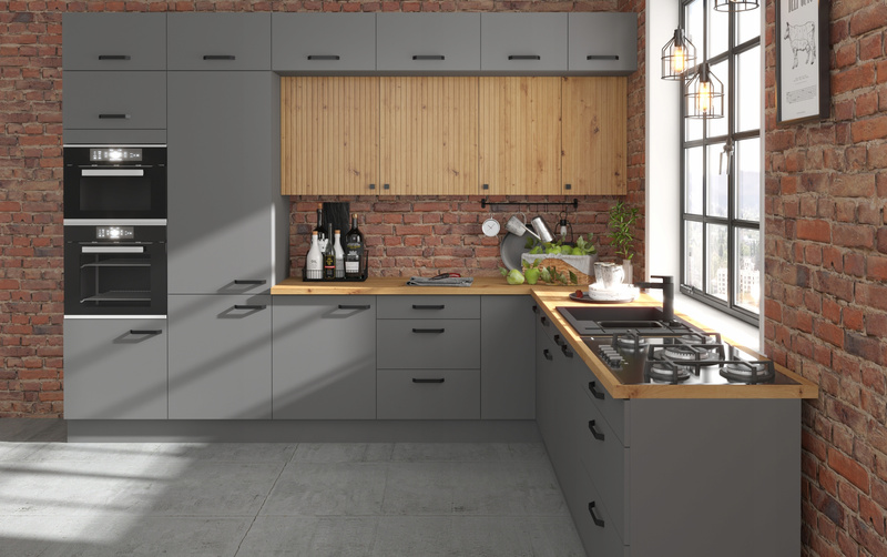 Szafka kuchenna AVA 60 DPM-215 2F DĄB ARTISAN/ANTRACYT