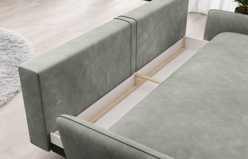 Sofa z funkcją spania SOLANO 230 cm, Rozkładana, Automat, Pojemnik