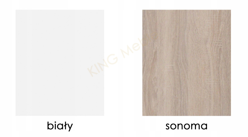 Szafka nocna CEZAR 21P, Stolik nocny 50cm, Meble do Salonu CEZAR Dąb Sonoma