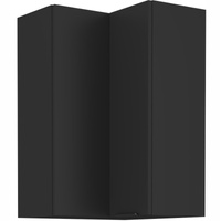 Szafka kuchenna górna narożna SIENA 60x60 GN-90 1F (90°) CZARNY MAT