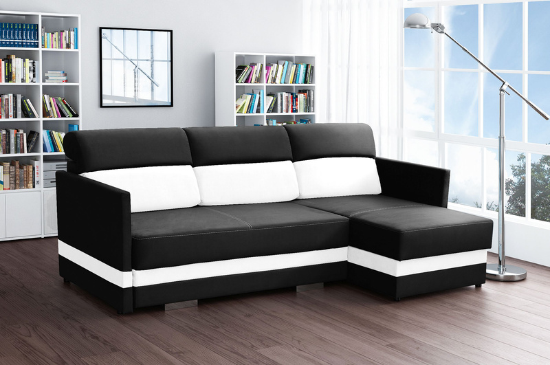 Narożnik z funkcją spania KOLIBER 220 cm, Rozkładany, Rogówka