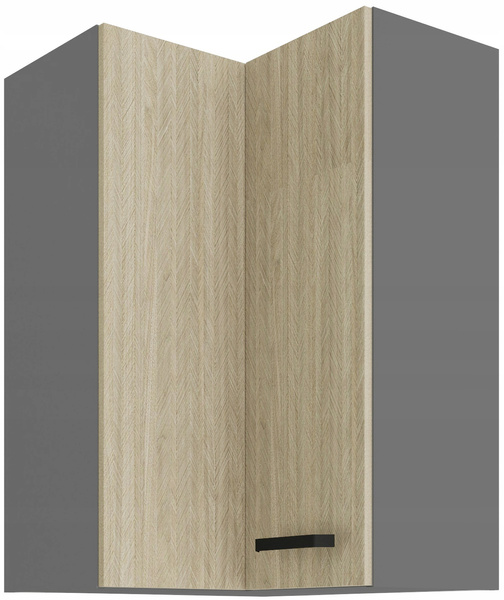 Szafka kuchenna górna narożna SCANDI 60x60 GN-90 (90°) 2F JODEŁKA/ANTRACYT