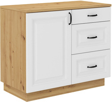 Komoda FLAWIA 100 1D3S Dąb Artisan / Biały