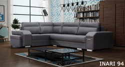 SZYBKA REALIZACJA !! Narożnik z funkcją spania ALVARES 305 cm, Wygodny, Rozkładany, Pufa, Barek, Rogówka