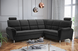 Narożnik Rozkładany DIANA 275 cm, Rogówka, Rozkładany, Zagłówki