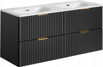 Zestaw szafek 120cm, Meble łazienkowe ADEL CZARNY