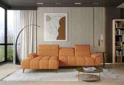 Narożnik MONTANA S 276 cm, Elektryczny wysuw siedziska, Zagłówki