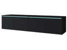 Szafka RTV Lowboard D 140cm CZARNY GRAFIT / JODEŁKA MDF